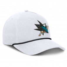 Бейсболка San Jose Sharks Fanatics White Rope A-Frame Бейсболка San Jose Sharks Fanatics White Rope A-Frame