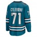 Игровая джерси Macklin Celebrini San Jose Sharks Fanatics  Home Breakaway&nbsp;– Teal