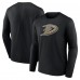 Футболка с длинным рукавом Anaheim Ducks Secondary Logo - Black