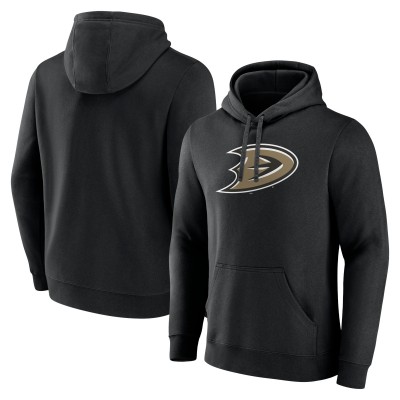Anaheim Ducks Black Secondary Logo Pullover Sweatshirt