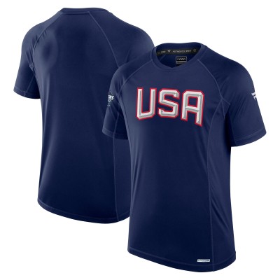 Футболка USA Fanatics 2025 4 Nations Face-Off Authentic Pro Tech - Athletic Navy