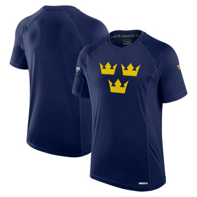 Футболка Sweden Fanatics 2025 4 Nations Face-Off Authentic Pro Tech - Athletic Navy