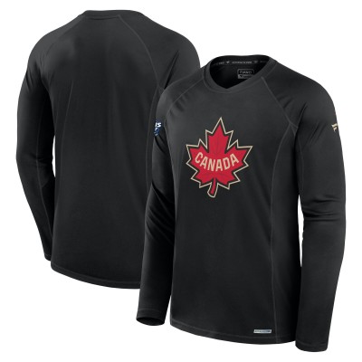 Футболка Canada Fanatics 2025 4 Nations Face-Off Authentic Pro Long Sleeve Tech - Black