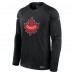 Футболка Canada Fanatics 2025 4 Nations Face-Off Authentic Pro Long Sleeve Tech - Black