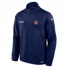Кофта на молнии USA Fanatics 2025 4 Nations Face-Off Authentic Pro Lightweight - Athletic Navy Кофта на молнии USA Fanatics 2025 4 Nations Face-Off Authentic Pro Lightweight - Athletic Navy