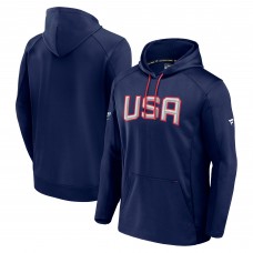 Толстовка на флисе USA Fanatics 2025 4 Nations Face-Off Authentic Pro Fleece - Athletic Navy