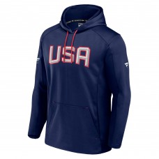 Толстовка на флисе USA Fanatics 2025 4 Nations Face-Off Authentic Pro Fleece - Athletic Navy