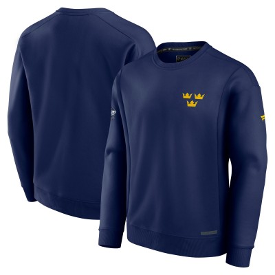 Свитшот на флисе Sweden Fanatics 2025 4 Nations Face-Off Authentic Pro Fleece - Athletic Navy