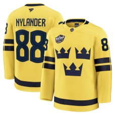 Джерси William Nylander Sweden Fanatics 2025 4 Nations Face-Off Premium - Yellow