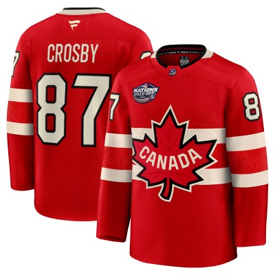 Джерси Sidney Crosby Canada Fanatics 2025 4 Nations Face-Off Premium - Red