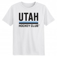 Preschool Utah Hockey Club White Secondary Logo T-Shirt