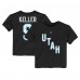 Toddler Utah Hockey Club Clayton Keller Black Name & Number T-Shirt