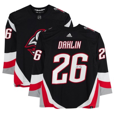 Rasmus Dahlin Buffalo Sabres Autographed Fanatics Authentic Black Alternate adidas Authentic Jersey