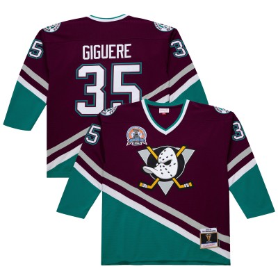 Игровая джерси Anaheim Ducks Jean-Sebastien Giguere Purple 2002-03 Power Play