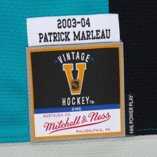 San Jose Sharks Patrick Marleau Teal 2003-04 Power Play Jersey San Jose Sharks Patrick Marleau Teal 2003-04 Power Play Jersey