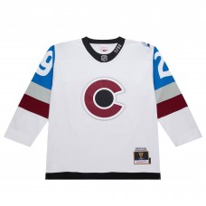 Colorado Avalanche Nathan MacKinnon White 2016-17 Power Play Jersey