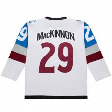 Colorado Avalanche Nathan MacKinnon White 2016-17 Power Play Jersey