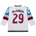 Colorado Avalanche Nathan MacKinnon White 2016-17 Power Play Jersey