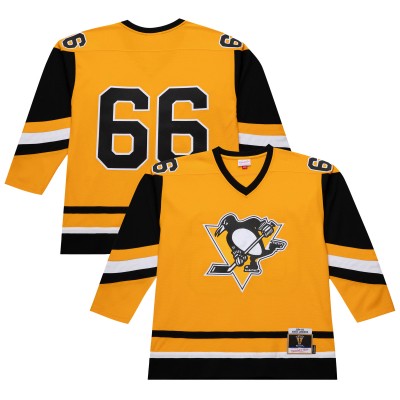 Игровая джерси Mario Lemieux Pittsburgh Penguins 1984-85 Power Play - Gold