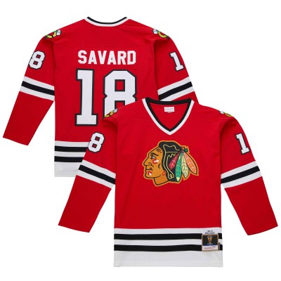 Игровая джерси Denis Savard Chicago Blackhawks 1980-81 Power Play - Scarlet