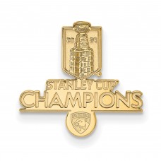 Florida Panthers LogoArt 2024 Stanley Cup Champions Gold Plated Tie Tac