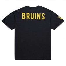 Футболка Boston Bruins Bobby Orr Mitchell & Ness Black NHL Ultimate Player Vintage Logo