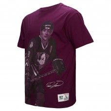 Футболка Anaheim Ducks Teemu Selanne Mitchell & Ness Purple Ultimate Player Vintage Logo