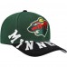 Бейсболка Minnesota Wild Mitchell & Ness Green/Black Underarch Two-Tone Pro Crown