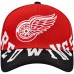 Detroit Red Wings Mitchell & Ness Red/Black Underarch Two-Tone Pro Crown Snapback Hat