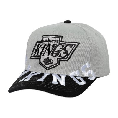 Los Angeles Kings Mitchell & Ness Gray/Black Underarch Two-Tone Pro Crown Snapback Hat