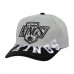 Los Angeles Kings Mitchell & Ness Gray/Black Underarch Two-Tone Pro Crown Snapback Hat