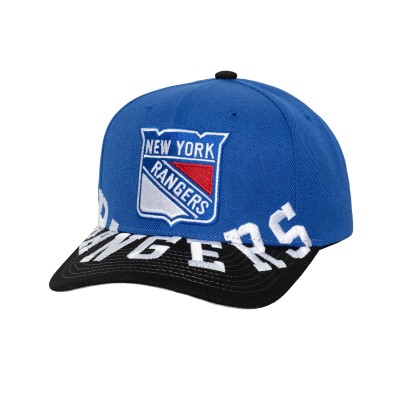 New York Rangers Mitchell & Ness Blue/Black Underarch Two-Tone Pro Crown Snapback Hat