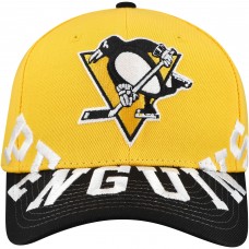 Бейсболка Pittsburgh Penguins Mitchell & Ness Gold/Black Underarch Two-Tone Pro Crown