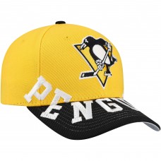 Бейсболка Pittsburgh Penguins Mitchell & Ness Gold/Black Underarch Two-Tone Pro Crown