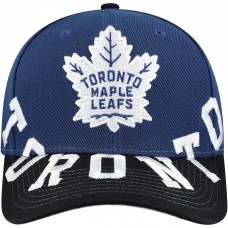 Бейсболка Toronto Maple Leafs Mitchell & Ness Blue/Black Underarch Two-Tone Pro Crown