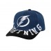 Tampa Bay Lightning Mitchell & Ness Blue/Black Underarch Two-Tone Pro Crown Snapback Hat