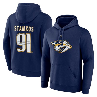 Толстовка Steven Stamkos Nashville Predators Fanatics Authentic Stack Name & Number Tri-Blend - Navy