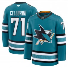 Джерси San Jose Sharks Macklin Celebrini Fanatics Teal Home Premium