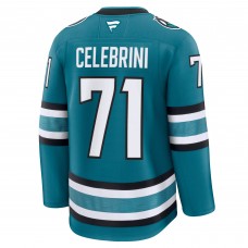 Джерси San Jose Sharks Macklin Celebrini Fanatics Teal Home Premium