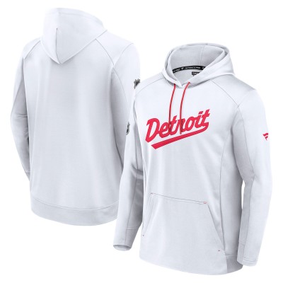 Толстовка Detroit Red Wings Fanatics 2025 NHL Stadium Series Authentic Pro - White