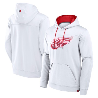 Толстовка Detroit Red Wings Fanatics 2025 NHL Stadium Series Authentic Pro Fleece Defender - White