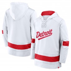 Толстовка Detroit Red Wings Fanatics 2025 NHL Stadium Series Inside Line Fleece - White/Athletic Red