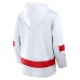 Толстовка Detroit Red Wings Fanatics 2025 NHL Stadium Series Inside Line Fleece - White/Athletic Red