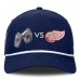 Бейсболка Columbus Blue Jackets vs. Detroit Red Wings Fanatics 2025 NHL Stadium Series Matchup A-Frame - Navy