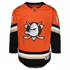 Игровая джерси Youth Anaheim Ducks Trevor Zegras Orange Premier Player