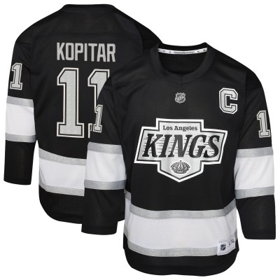 Подростковая Los Angeles Kings Anze Kopitar Black Replica Player Jersey