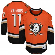 Игровая джерси Youth Anaheim Ducks Trevor Zegras Orange Replica Player