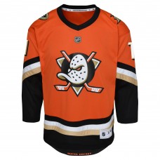 Игровая джерси Youth Anaheim Ducks Trevor Zegras Orange Replica Player