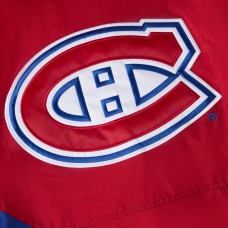 Montreal Canadiens OVO x Starter Red Half-Zip Hooded Jacket