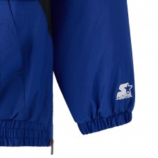 Toronto Maple Leafs OVO x Starter Blue Half-Zip Hooded Jacket